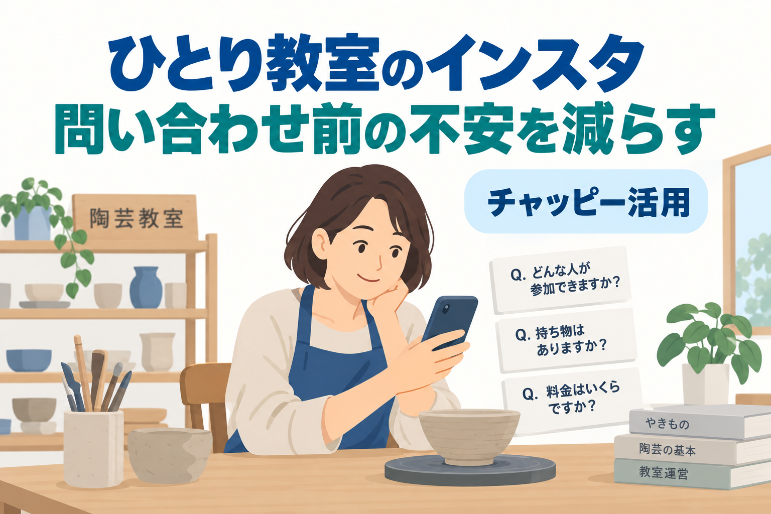 ひとり教室のインスタ、チャッピーで参加前の不安に答える