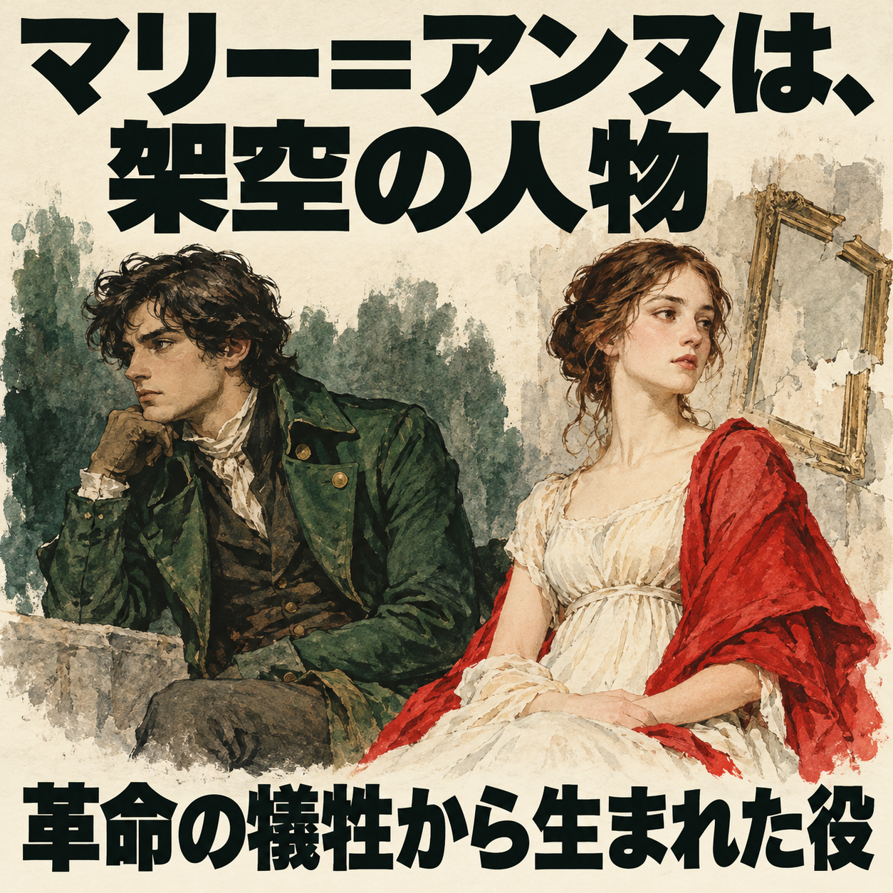 架空の人物マリー=アンヌとロベスピエールの人物イメージ